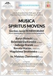 Koncert Musica Spiritus Movens w Bydgoszczy - 24-10-2020