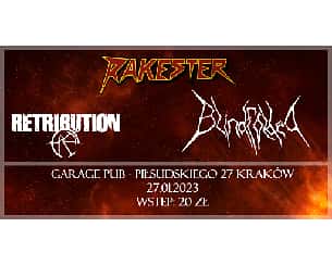 Koncert Rakester / Retribution / Blindfolded w Krakowie - 27-01-2023
