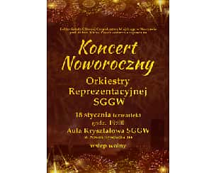 Koncert Noworoczny Orkiestry Reprezentacyjnej SGGW 2024 w Warszawie - 18-01-2024