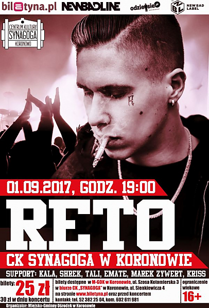 Reto w Koronowie - 01.09.2017 - bilety