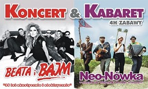 Bilety na kabaret Koncert & Kabaret - Beata i Bajm / Neo-Nówka w Łodzi - 22-11-2014