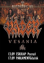 Bilety na koncert Blitzkrieg Tour 2014: VADER, VESANIA + goście w Poznaniu - 13-09-2014