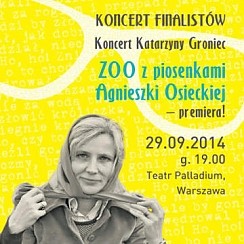 Bilety na koncert Galowy 17. Konkursu „Pamiętajmy o Osieckiej” w Warszawie - 29-09-2014