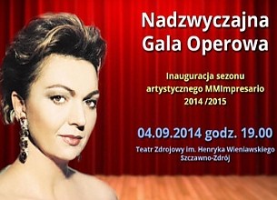 Bilety na koncert Nadzwyczajna Gala Operowa w Szczawnie Zdroju - 04-09-2014