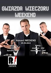 Bilety na koncert Weekend w Warszawie - 05-09-2014