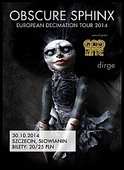 Bilety na koncert Obscure Sphinx, goście: Dirge, Godbite w Szczecinie - 30-10-2014