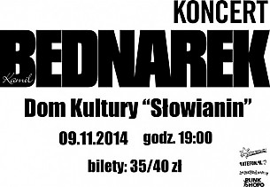 Bilety na koncert Bednarek w Szczecinie - 09-11-2014