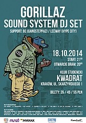 Bilety na koncert Gorillaz Sound System Dj Set w Krakowie - 18-10-2014