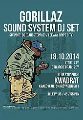 Bilety na koncert Gorillaz Sound System DJ Set w Krakowie - 18-10-2014