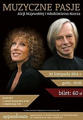 Bilety na koncert MUZYCZNE PASJE Alicji Majewskiej i Włodzimierza Korcza w Radzionkowie - 20-11-2014