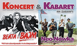 Bilety na kabaret Koncert & Kabaret - z udziałem Zespołu BAJM i Kabaretu Neo-Nówka w Gdańsku - 15-11-2014