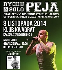 Bilety na koncert RPS (Rychu Peja Solo) w Krakowie - 08-11-2014