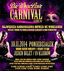 Bilety na koncert Da WrocLove Carnival we Wrocławiu - 10-11-2014