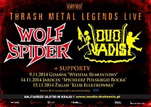 Bilety na koncert Thrash Metal Legends Live: Wolf Spider, Quo Vadis w Gdańsku - 09-11-2014