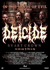 Bilety na koncert Deicide, support Svart Crown, Sawthis w Katowicach - 17-12-2014