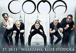Bilety na koncert Coma, support: Frontside, Straight Jack Cat w Warszawie - 28-11-2014