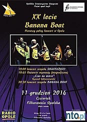 Bilety na koncert XX lecie Banana Boat w Opolu - 11-12-2014