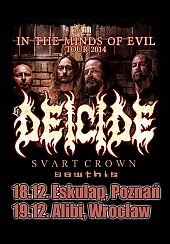 Bilety na koncert Deicide + Svart Crown, Sawthis we Wrocławiu - 19-12-2014