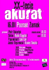Bilety na koncert XX-lecie zespołu AKURAT + goście  w Poznaniu - 16-01-2015