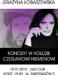 Bilety na koncert Grażyna Łobaszewska & Ajagore - Rocznica śmierci Czesława Niemena w Szczecinie - 18-01-2015