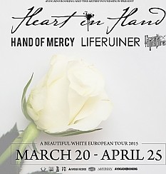Bilety na koncert HEART IN HAND + HAND OF MERCY + LIFERUINER + CREATE TO INSPIRE | 31.03.2015 | WARSZAWA | Hydrozagadka - 31-03-2015