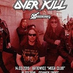 Bilety na koncert Overkill + Sanctuary, Methedras, Suborned w Katowicach - 14-03-2015