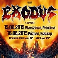 Bilety na koncert EXODUS w Poznaniu - 16-06-2015