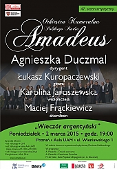 Bilety na koncert Wieczór argentyński w Poznaniu - 02-03-2015