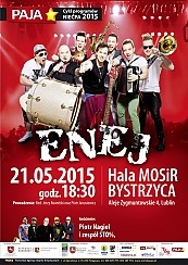 Bilety na koncert zespołu ENEJ - support zespół STO% - z cyklu imprez NIEĆPA w Lublinie - 21-05-2015