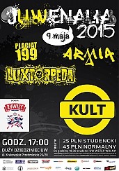 Bilety na koncert Juwenalia UW 2015: Kult, Luxtorpeda, Armia, Plagiat199 w Warszawie - 09-05-2015