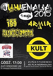 Bilety na koncert Juwenalia UW 2015: KULT, Luxtorpeda, Armia, Plagiat199 w Warszawie - 09-05-2015