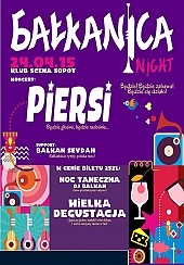 Bilety na koncert BAŁKANICA Night - Koncert PIERSI w Sopocie - 24-04-2015