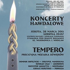 Bilety na koncert Hawdalowy: Tempero - precyzyjna mozaika dźwięków we Wrocławiu - 28-03-2015