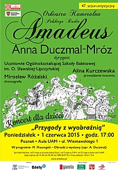 Bilety na koncert dla dzieci "Przygody z wyobraźnią" w Poznaniu - 01-06-2015