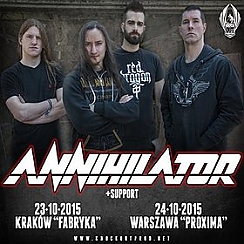 Bilety na koncert Annihilator + Harlott + Archer w Krakowie - 23-10-2015