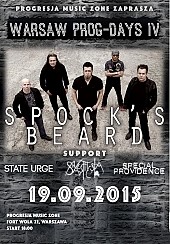 Bilety na koncert WARSAW PROG-DAYS IV - Spock's Beard / State Urge / Synaesthesia / Special Providence w Warszawie - 19-09-2015