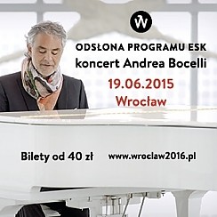 Bilety na koncert Odsłona Programu ESK – koncert Andrea Bocelli we Wrocławiu - 19-06-2015