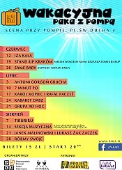 Bilety na kabaret Wakacyjna PAKA z Pompą - Sekcja Muzyczna Kołłątajowskiej Kuźni Prawdziwych Mężczyzn w Krakowie - 14-08-2015