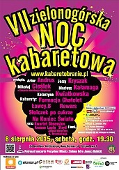 Bilety na kabaret VII Zielonogórska Noc Kabaretowa, czyli Kabaretobranie 2015 na żywo z Polsatem w Zielonej Górze - 08-08-2015