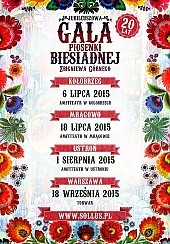 Bilety na koncert GALA PIOSENKI BIESIADNEJ - 20 LAT w Warszawie - 18-09-2015