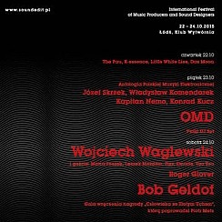 Bilety na koncert Soundedit 2015 - O.M.D., Józef Skrzek, Komendarek, Kapitan Nemo i inni w Łodzi - 23-10-2015
