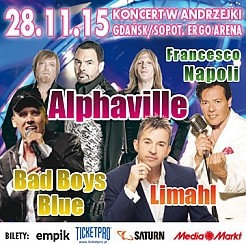 Bilety na koncert F.Napoli, Bad Boys Blue, Limahl, Alphaville - Koncert w Andrzejki w Gdańsku - 28-11-2015
