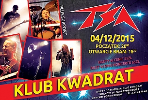 Bilety na koncert TSA - Marek Piekarczyk, Andrzej Nowak, Stefan Machel, Janusz Niekrasz, Marek Kapłon w Krakowie - 04-12-2015