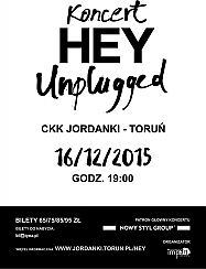 Bilety na koncert HEY Unplugged w Toruniu - 16-12-2015