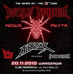 Bilety na koncert Wolf Spider / Alastor / Rusted Brain / Incinerator - Progresja Music Zone w Warszawie - 20-11-2015