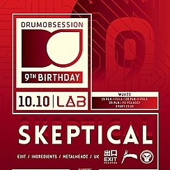 Bilety na koncert DrumObsession 9th Birthday with SKEPTICAL w Poznaniu - 10-10-2015