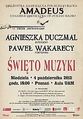 Bilety na koncert Święto muzyki 04.10.15 w Poznaniu - 04-10-2015