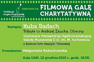 Bilety na koncert Filmowa Gala Charytatywna Fundacji Mam Marzenie w Poznaniu - 12-12-2015