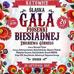 Bilety na koncert Gala Piosenki Biesiadnej - 20 lat w Katowicach - 29-11-2015