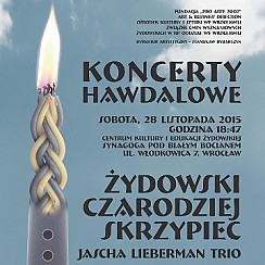 Bilety na koncert Hawdalowy: Jascha Lieberman Trio we Wrocławiu - 28-11-2015